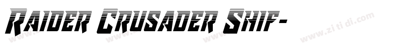 Raider Crusader Shif字体转换